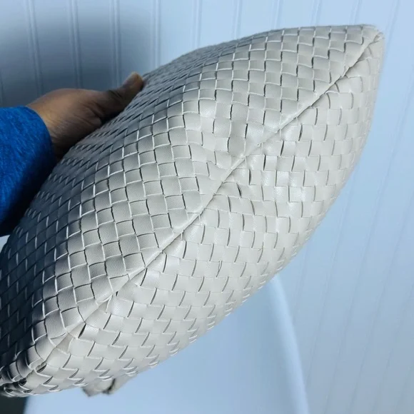 Anthropologie The Brigitte Satchel by Melie Bianco Ivory Pattern NWOT - Picture 8 of 17